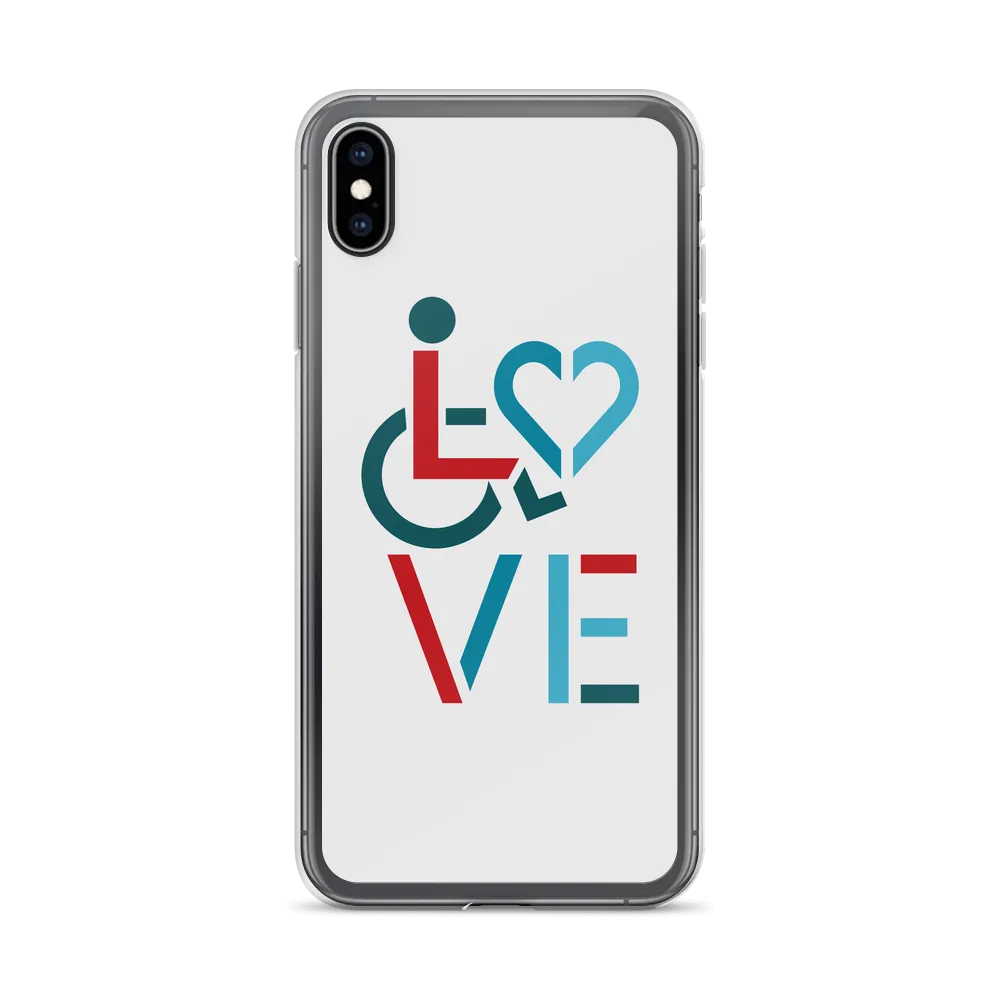LOVE (for the Special Needs Community) iPhone Case Stacked Design 3 of 3