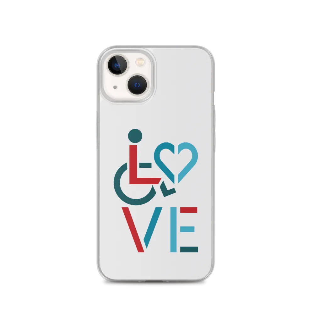 LOVE (for the Special Needs Community) iPhone Case Stacked Design 3 of 3