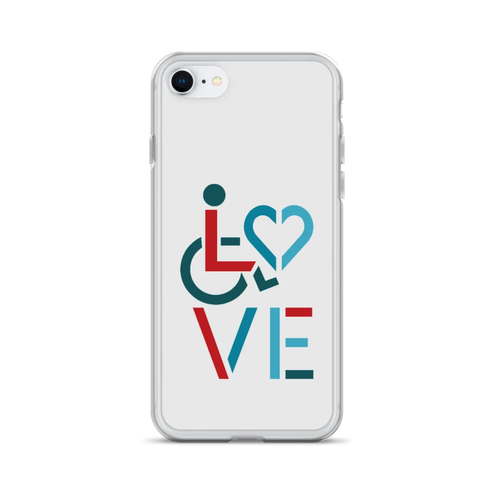 LOVE (for the Special Needs Community) iPhone Case Stacked Design 3 of 3