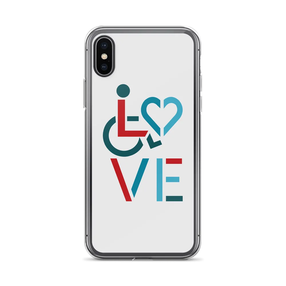 LOVE (for the Special Needs Community) iPhone Case Stacked Design 3 of 3