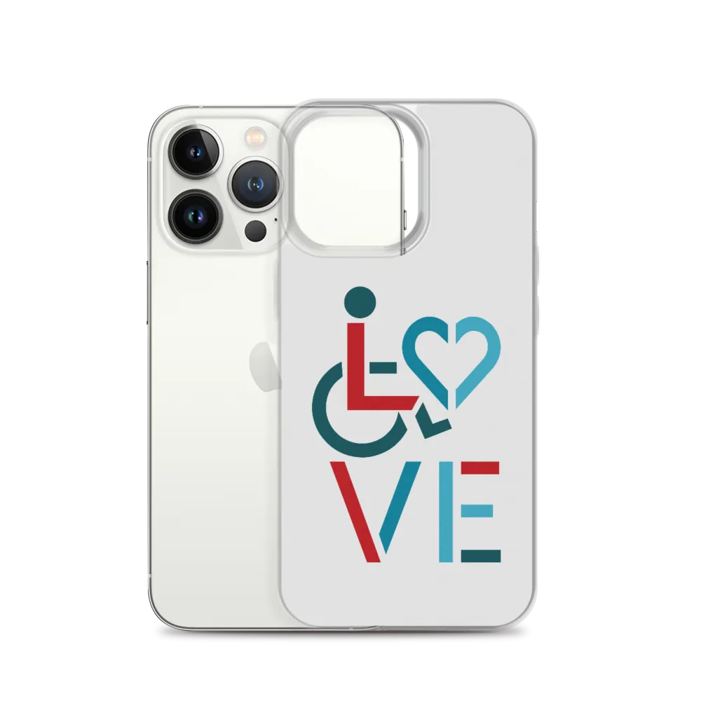 LOVE (for the Special Needs Community) iPhone Case Stacked Design 3 of 3