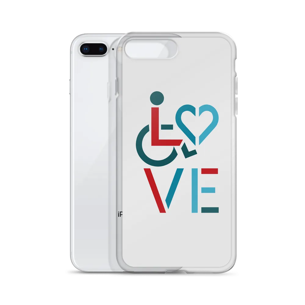 LOVE (for the Special Needs Community) iPhone Case Stacked Design 3 of 3