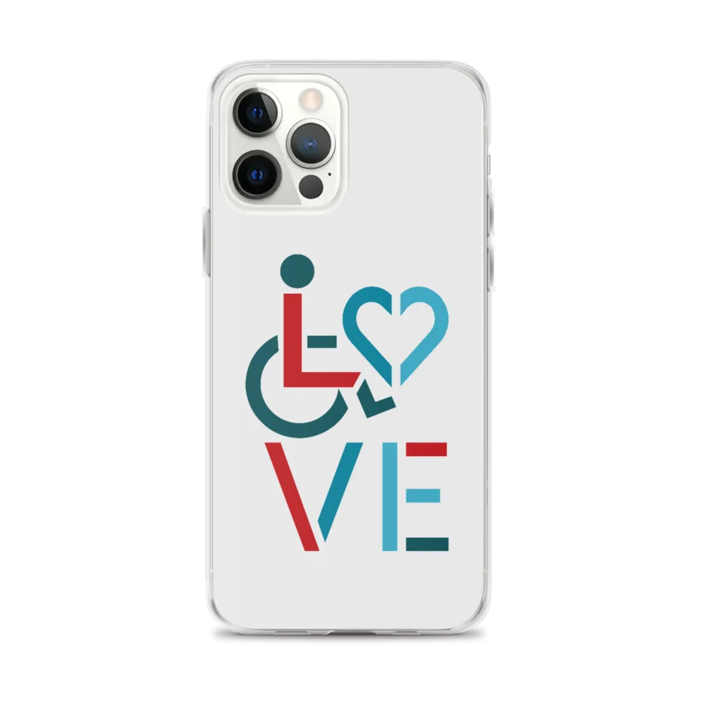 LOVE (for the Special Needs Community) iPhone Case Stacked Design 3 of 3