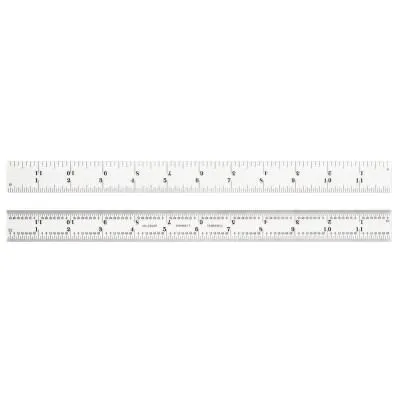 L.S. Starrett Steel Rules, 6 in, #10, Steel, Full-Flexible, 56701