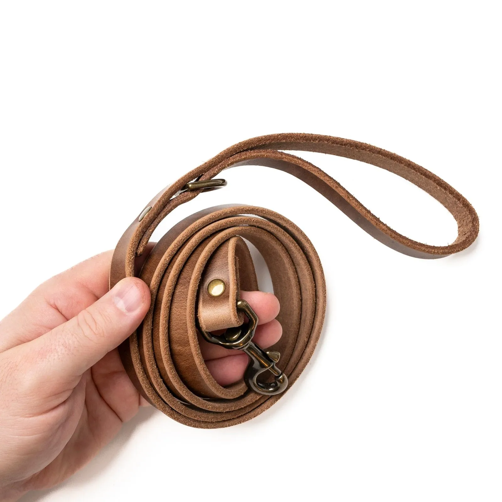 Matching Dog Collar & Leash Bundle - Natural