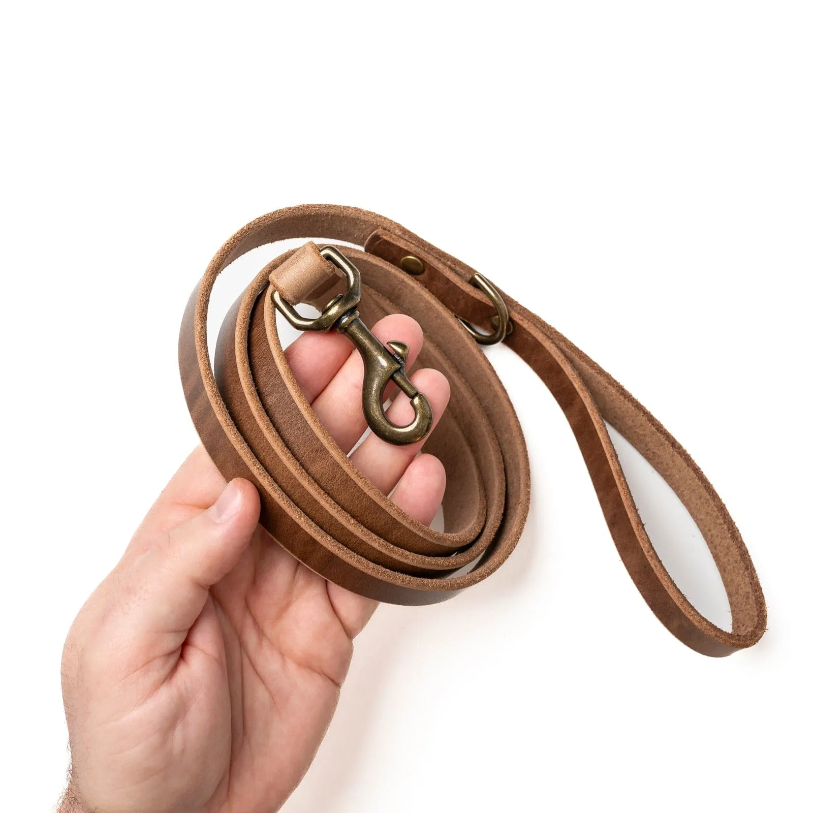 Matching Dog Collar & Leash Bundle - Natural