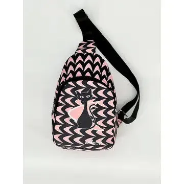 Mcm Atomic Bettie Cat Boomerang Sling Bag