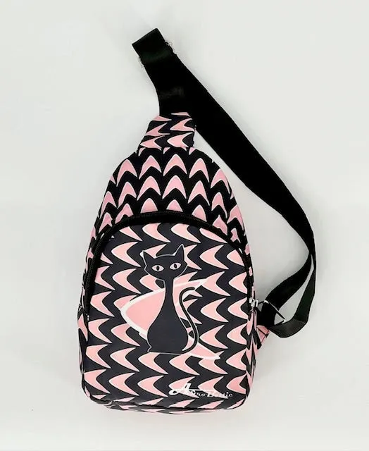 Mcm Atomic Bettie Cat Boomerang Sling Bag