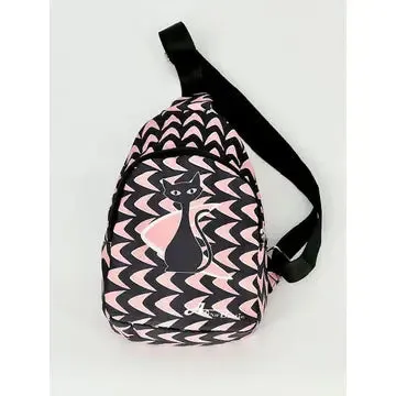 Mcm Atomic Bettie Cat Boomerang Sling Bag
