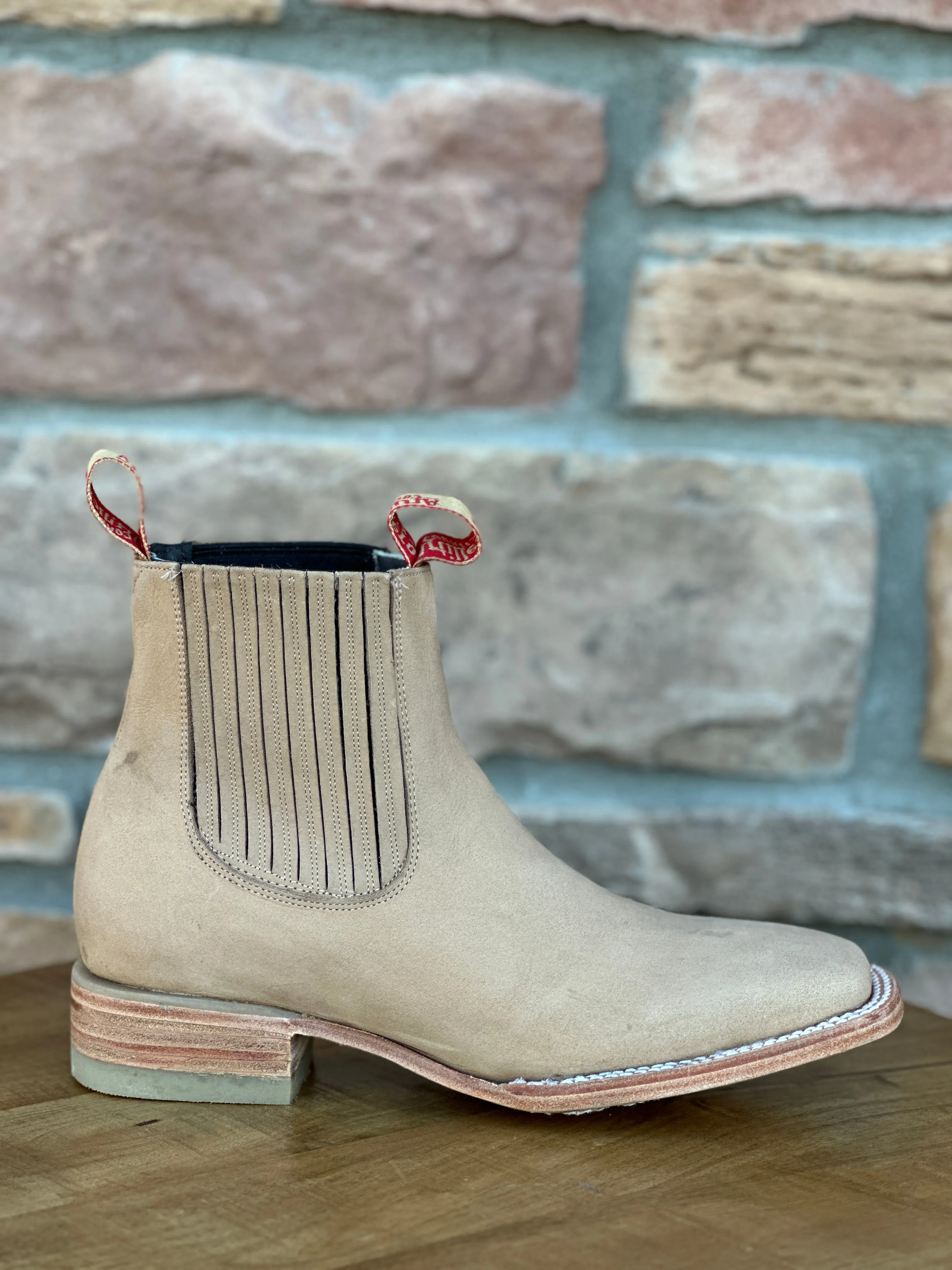 Men Beige/Orynx Nobuck Rodeo Botin