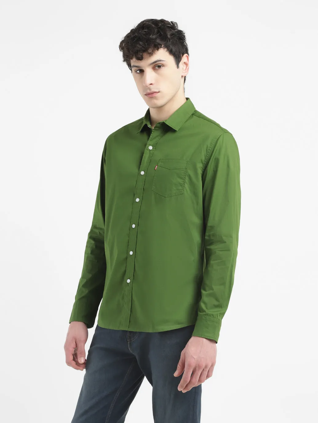 Men's Solid Slim Fit Shirt
