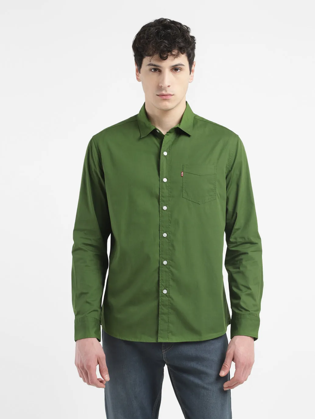 Men's Solid Slim Fit Shirt