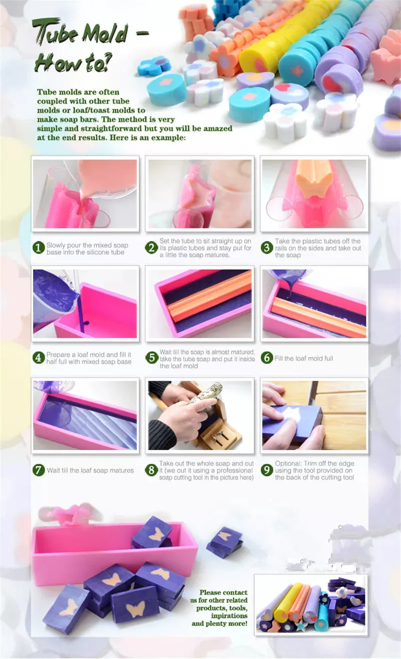 MINI HEART COLUMN SOAP MOULD