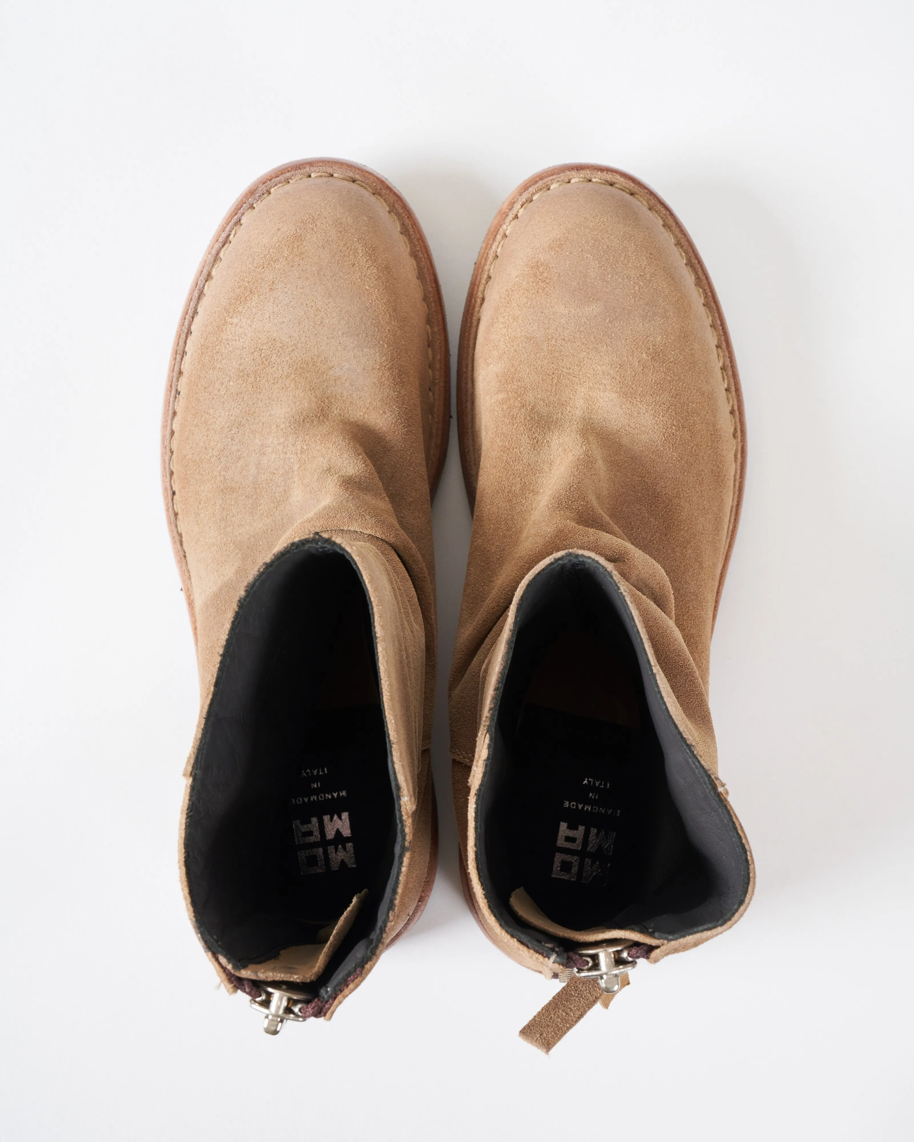 minsk back zipper boot - acero saturnia