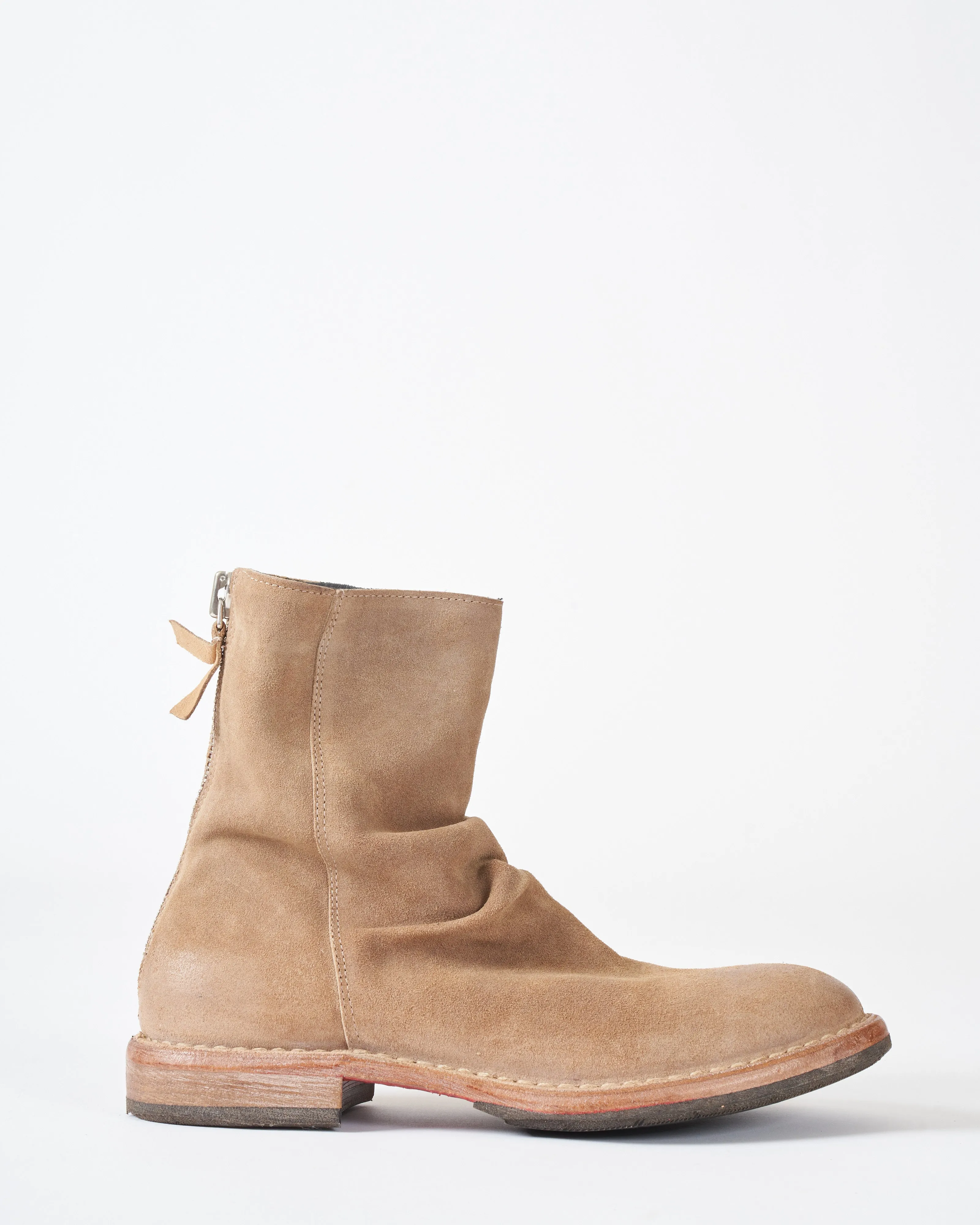 minsk back zipper boot - acero saturnia