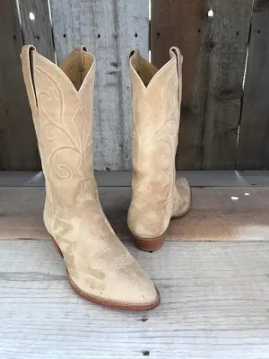 Natural French Suede Tres Outlaws Men's Classic Boot 4238@
