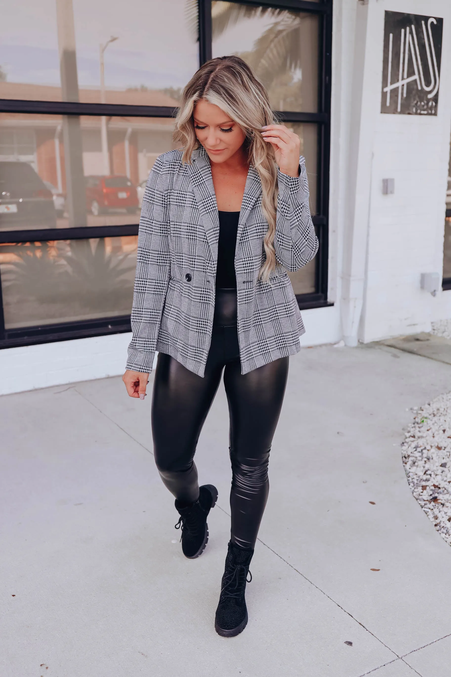 Nichole Faux Leather Leggings - Black