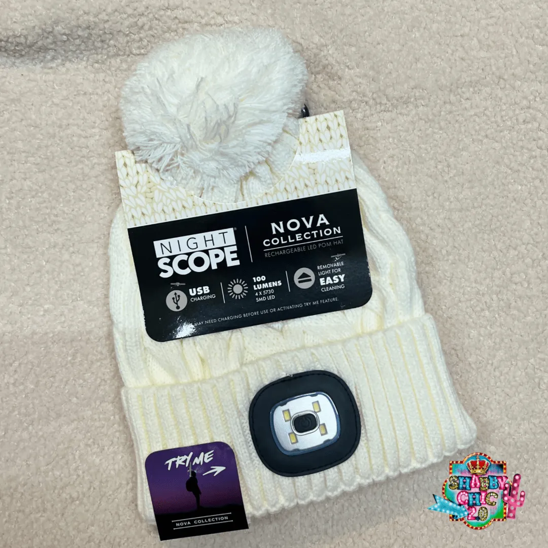 Night Scope Rechargeable LED Beanie