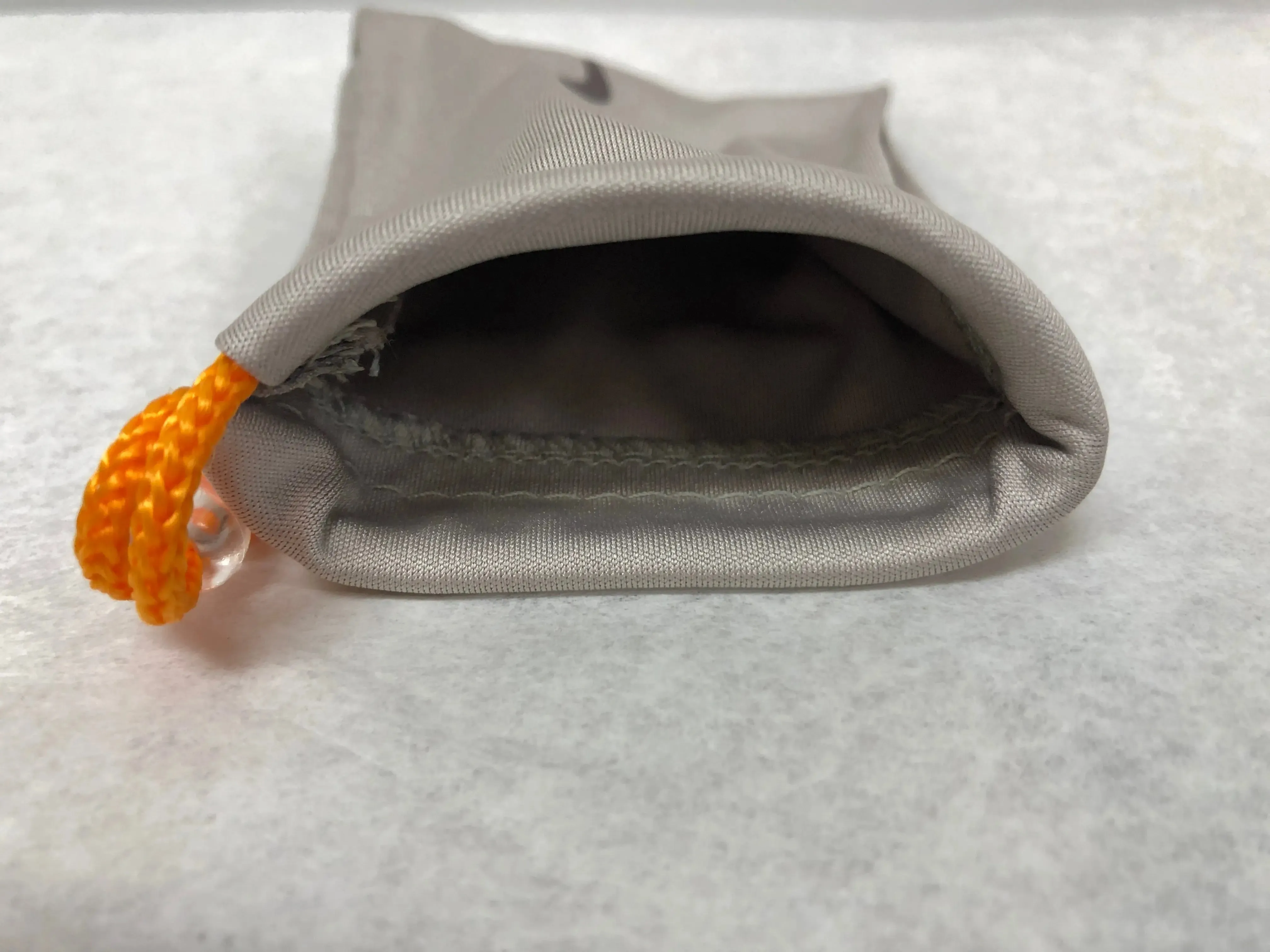 Nike Gray w/ Orange Strap Bag Pouch Optical Eyeglass Soft Case | KMOPT-127