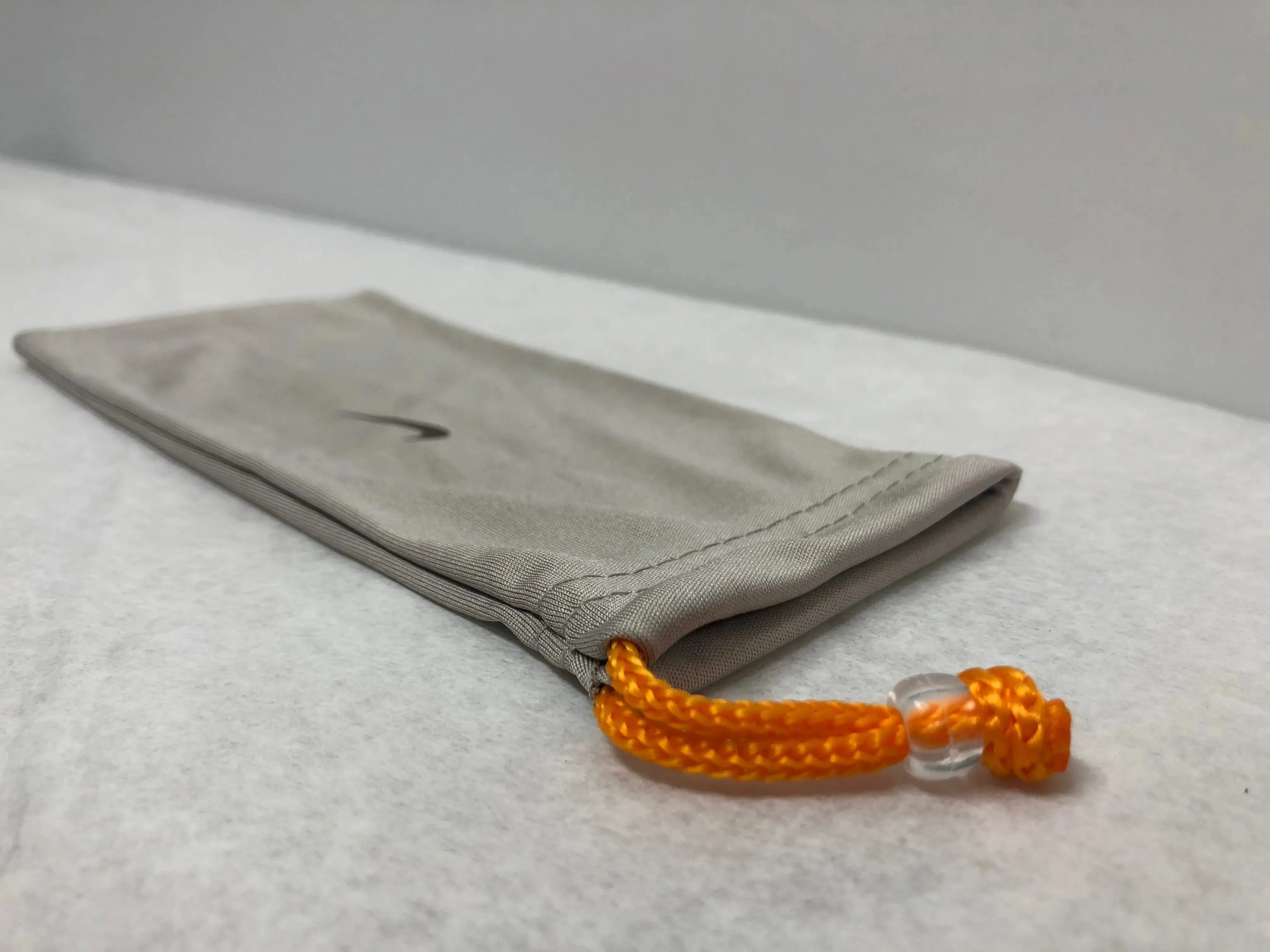 Nike Gray w/ Orange Strap Bag Pouch Optical Eyeglass Soft Case | KMOPT-127