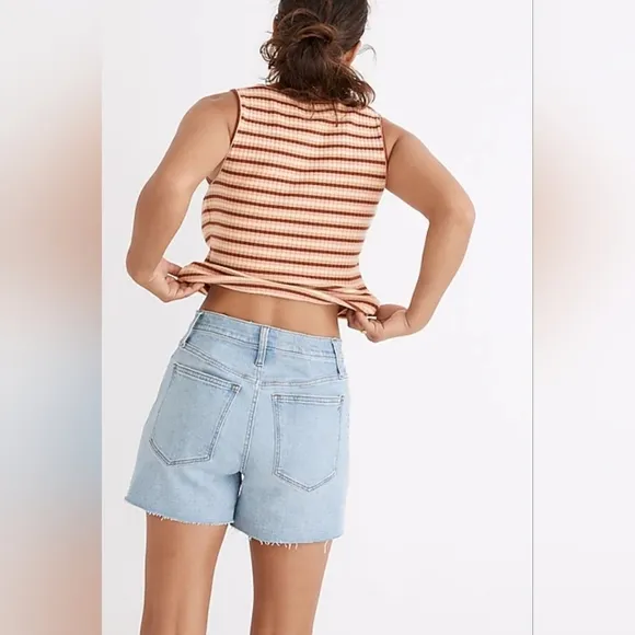 NWT Madewell, High-Rise Denim Shorts, Littleton Wash, NFO31, Size 27‎