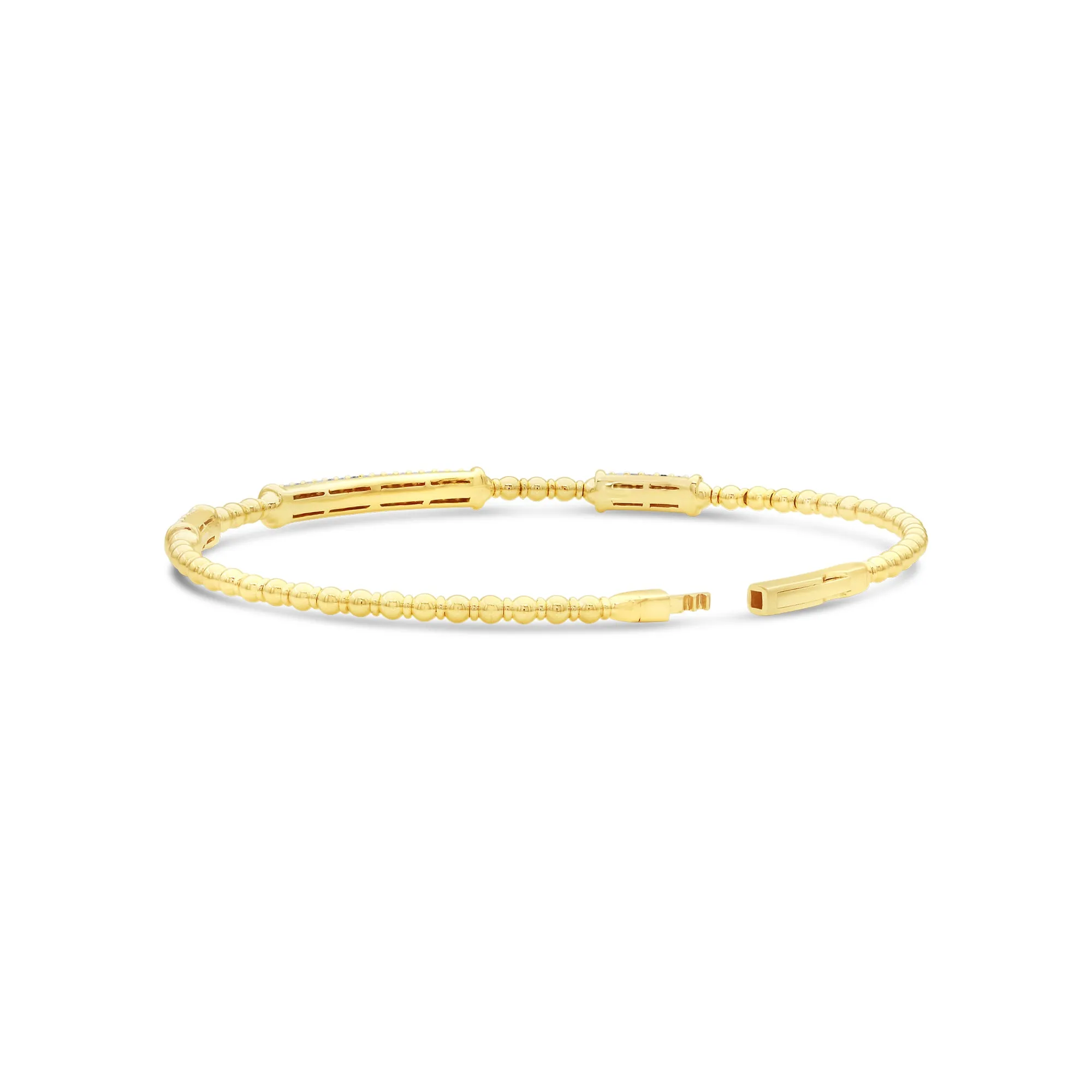 Pavé Diamond 3 Bar Flex Bracelet