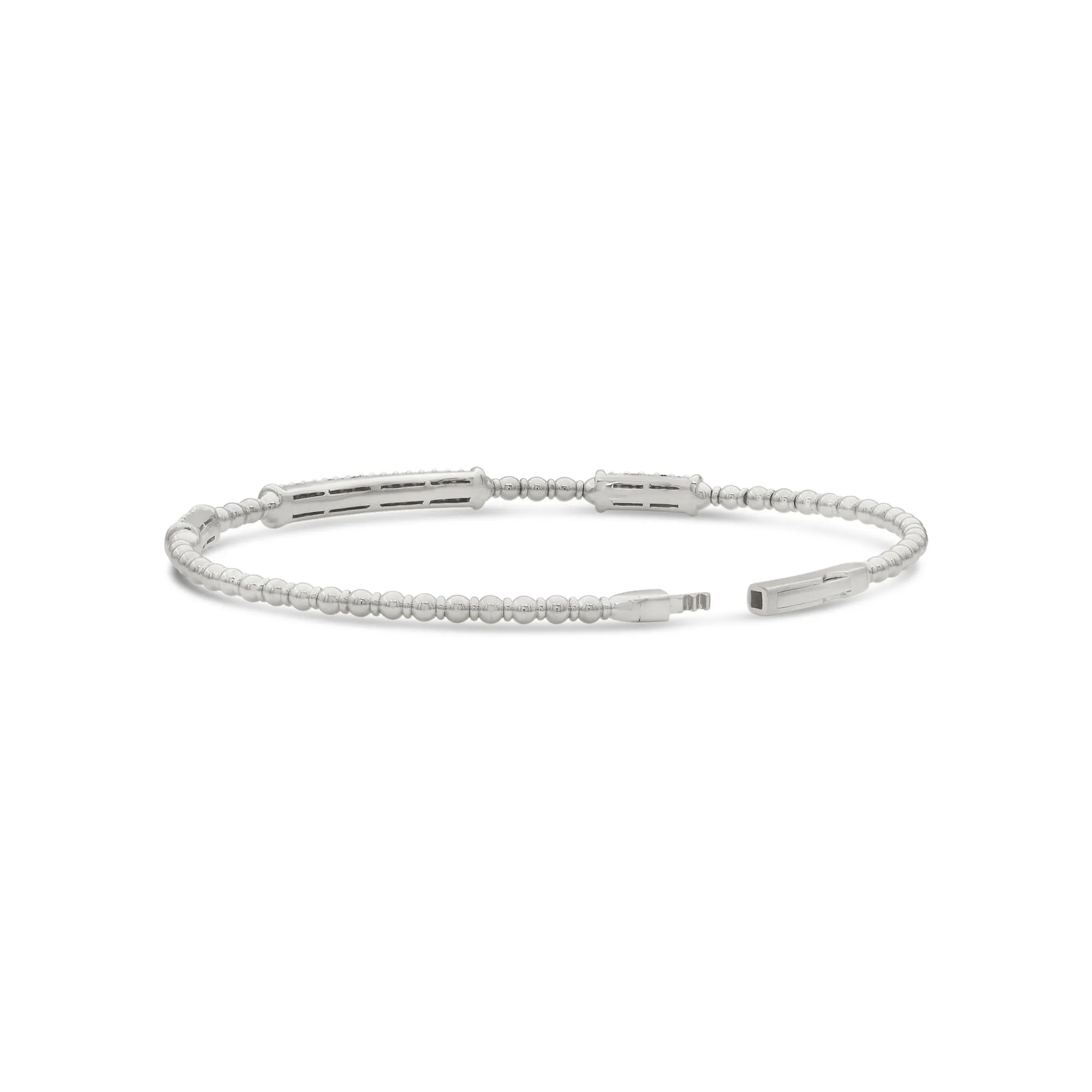 Pavé Diamond 3 Bar Flex Bracelet