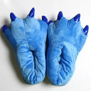 Paw Slippers Funny Animal Slippers for men and women Winter Monster Claw Plush Home slipper soft indoor floor shoes pantufa