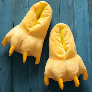 Paw Slippers Funny Animal Slippers for men and women Winter Monster Claw Plush Home slipper soft indoor floor shoes pantufa