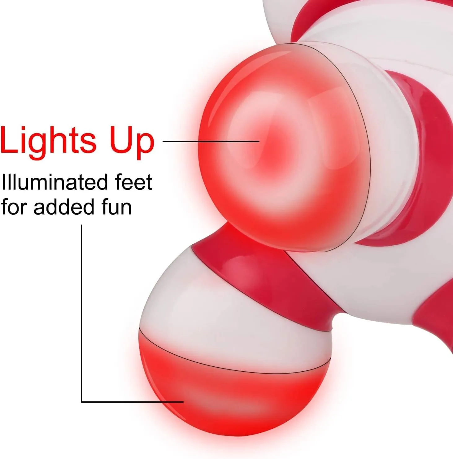 Portable Vibrating Body Massager with LED Light