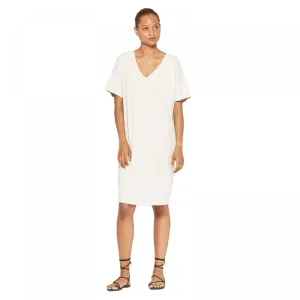 Prologue Women's Short Sleeve V-Neck Essential Midi T-Shirt Dress