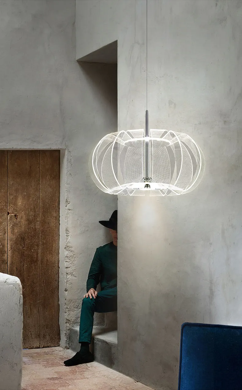 Pumpkin Hollow-out Pendant Light