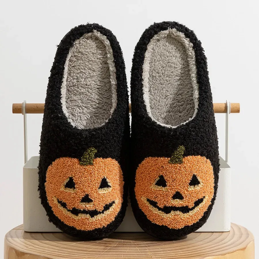 Pumpkin Plush Slippers