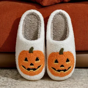 Pumpkin Plush Slippers