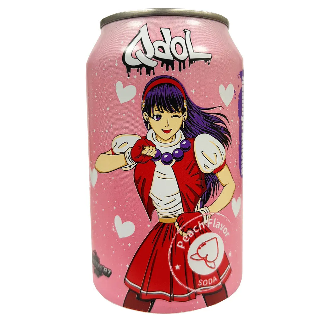 QDOL Soda Water Peach Flavour 330ml ~ QDOL 白桃风味汽水 330ml