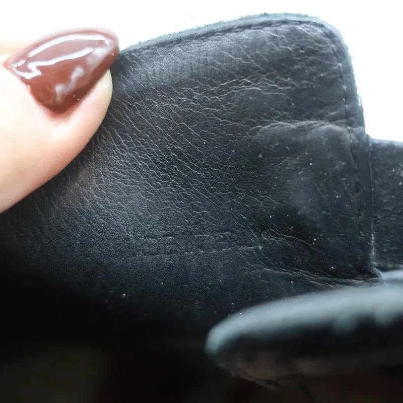 Rag & Bone Harrow Ankle Boots Black Leather Size 38.5 High Heel Booties