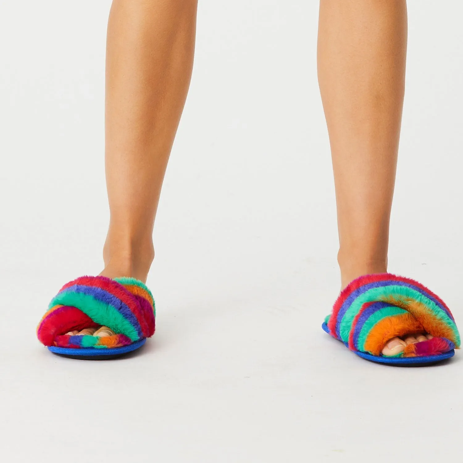 Rainbow Blast Adult Slippers