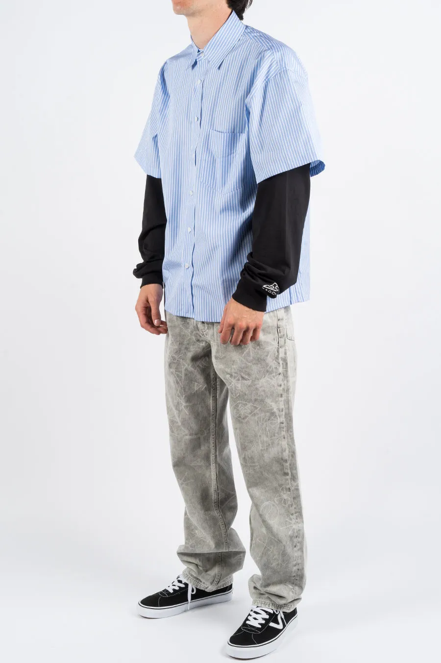 RASSVET THE LITERAL SWEATSHIRT BLUE BLACK