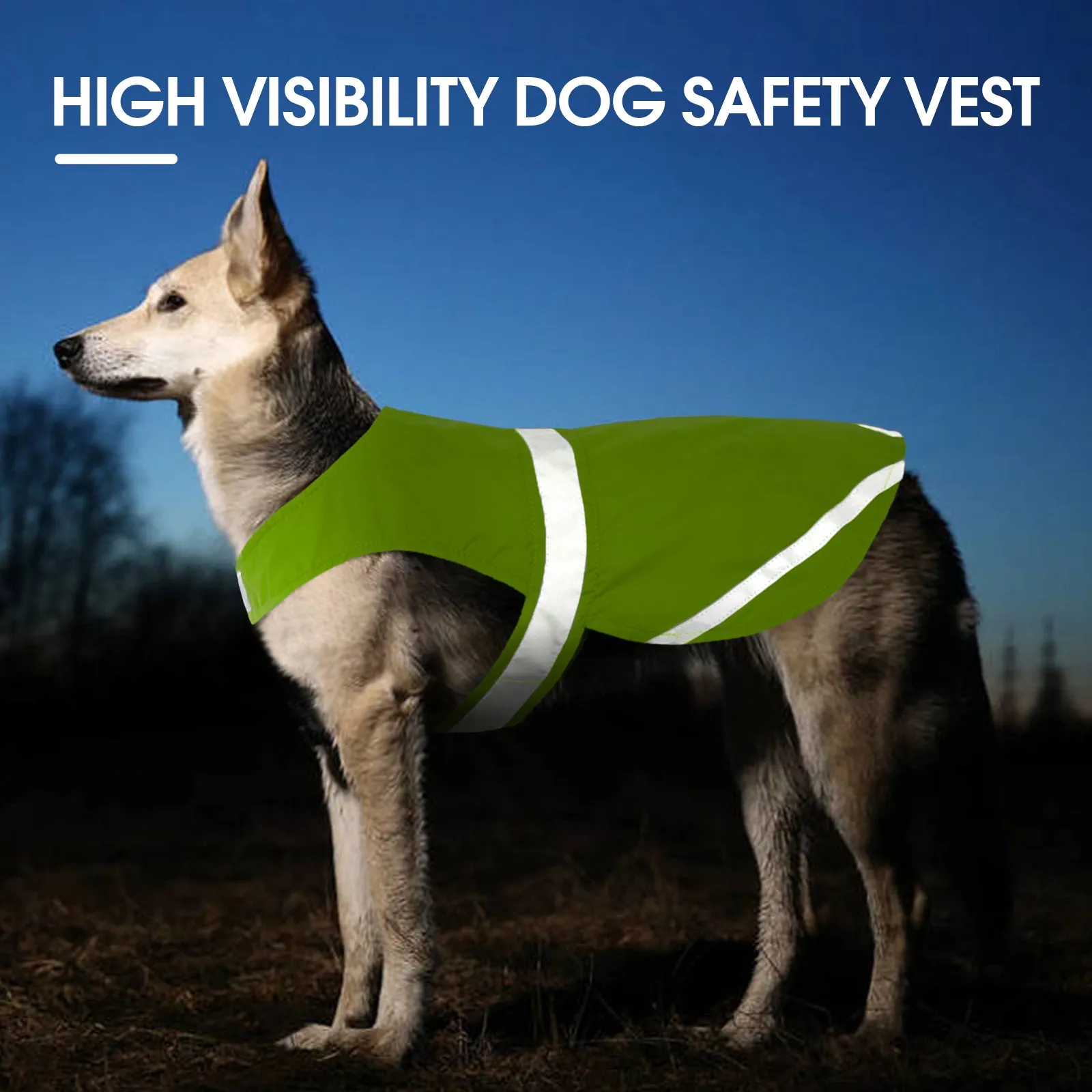 Reflective Dog Vest, High Visibility Dog Safety Vest