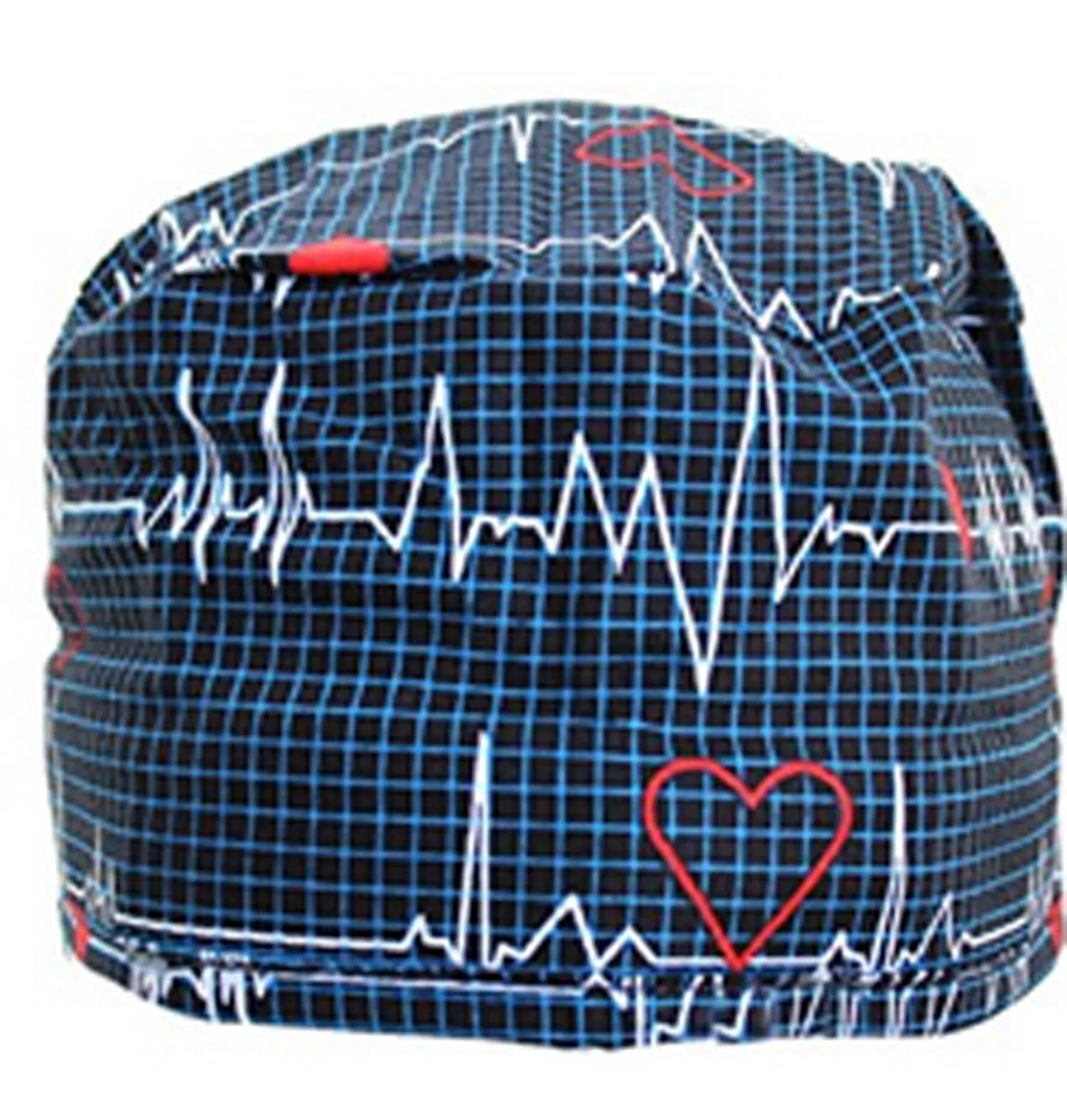 Scrub Cap Medical Surgeon Head Cover Surgical Hat Nurse Nursing Operating Room, Cardiologist EKG Heartbeat
