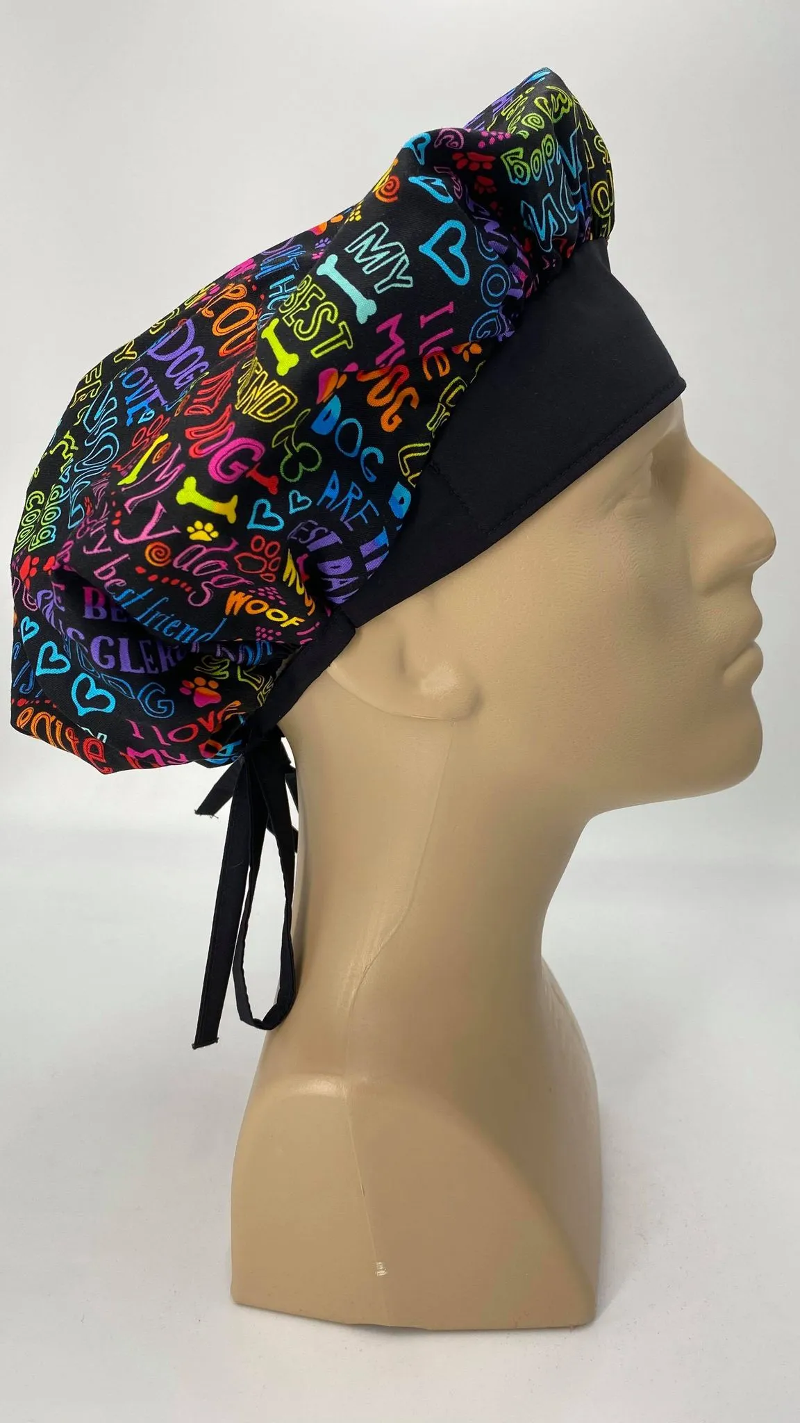Scrub Hat Medical Hair Bonnet Surgeon Head Cover Surgical Cap Nurse Bouffant Nursing Ponytail Holder Operating Room