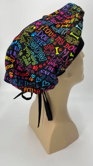 Scrub Hat Medical Hair Bonnet Surgeon Head Cover Surgical Cap Nurse Bouffant Nursing Ponytail Holder Operating Room