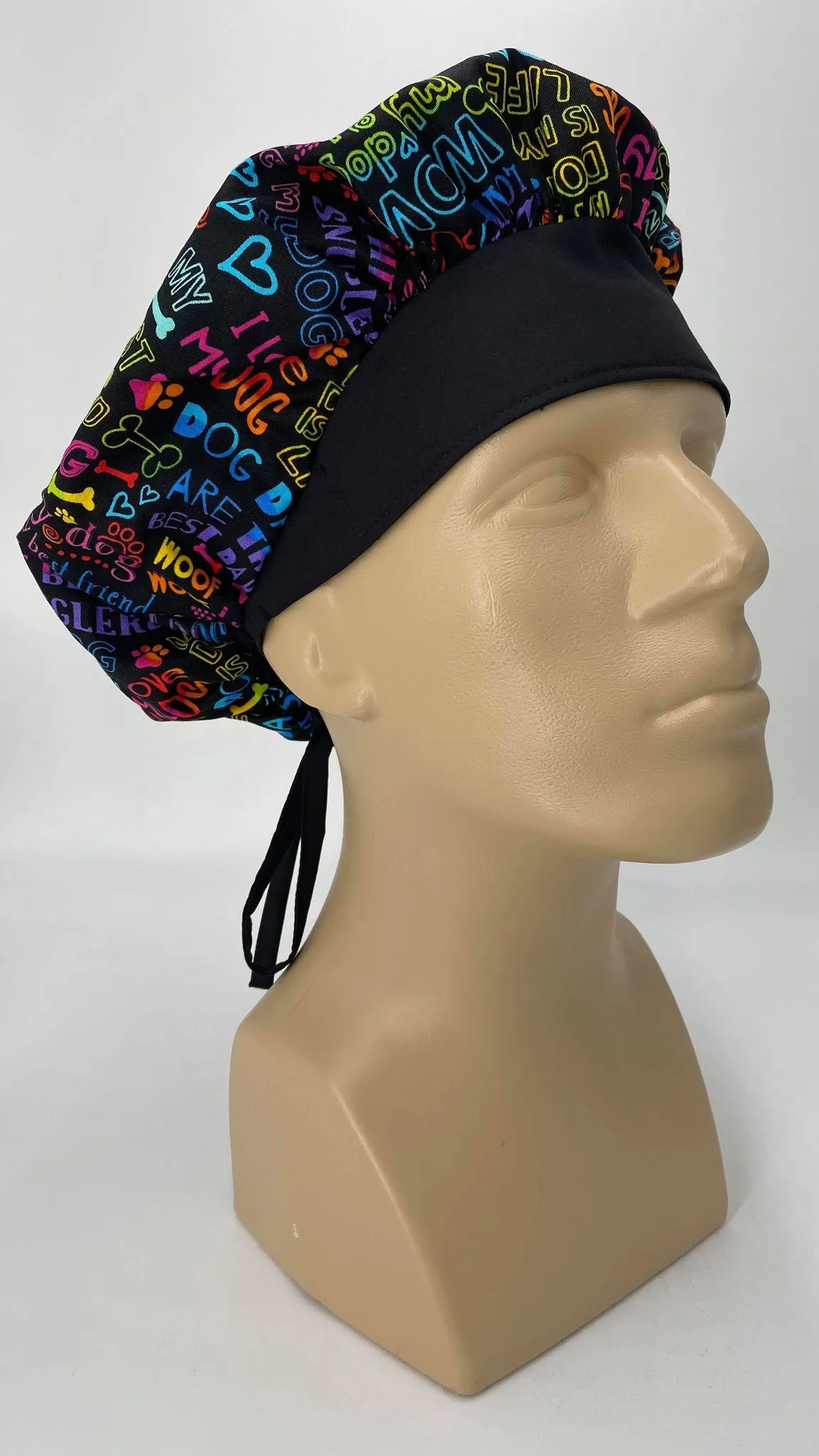 Scrub Hat Medical Hair Bonnet Surgeon Head Cover Surgical Cap Nurse Bouffant Nursing Ponytail Holder Operating Room