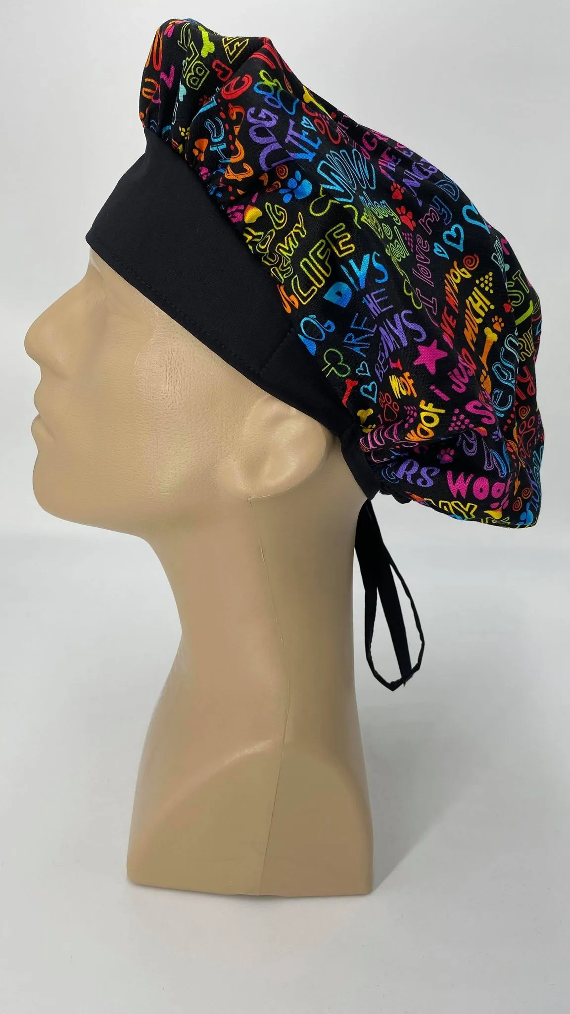 Scrub Hat Medical Hair Bonnet Surgeon Head Cover Surgical Cap Nurse Bouffant Nursing Ponytail Holder Operating Room