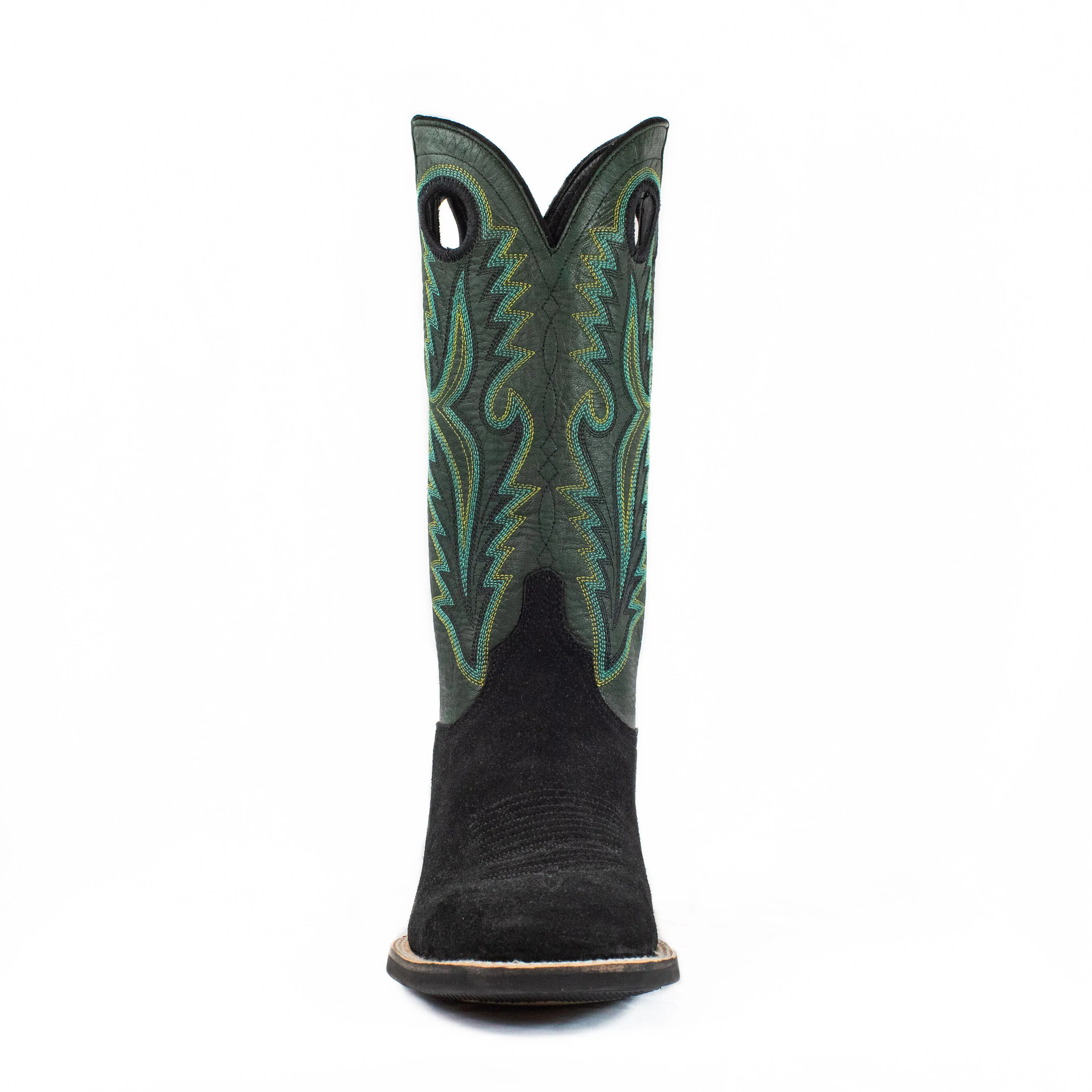 Shane (Rubber Sole) - Square Toe - Black