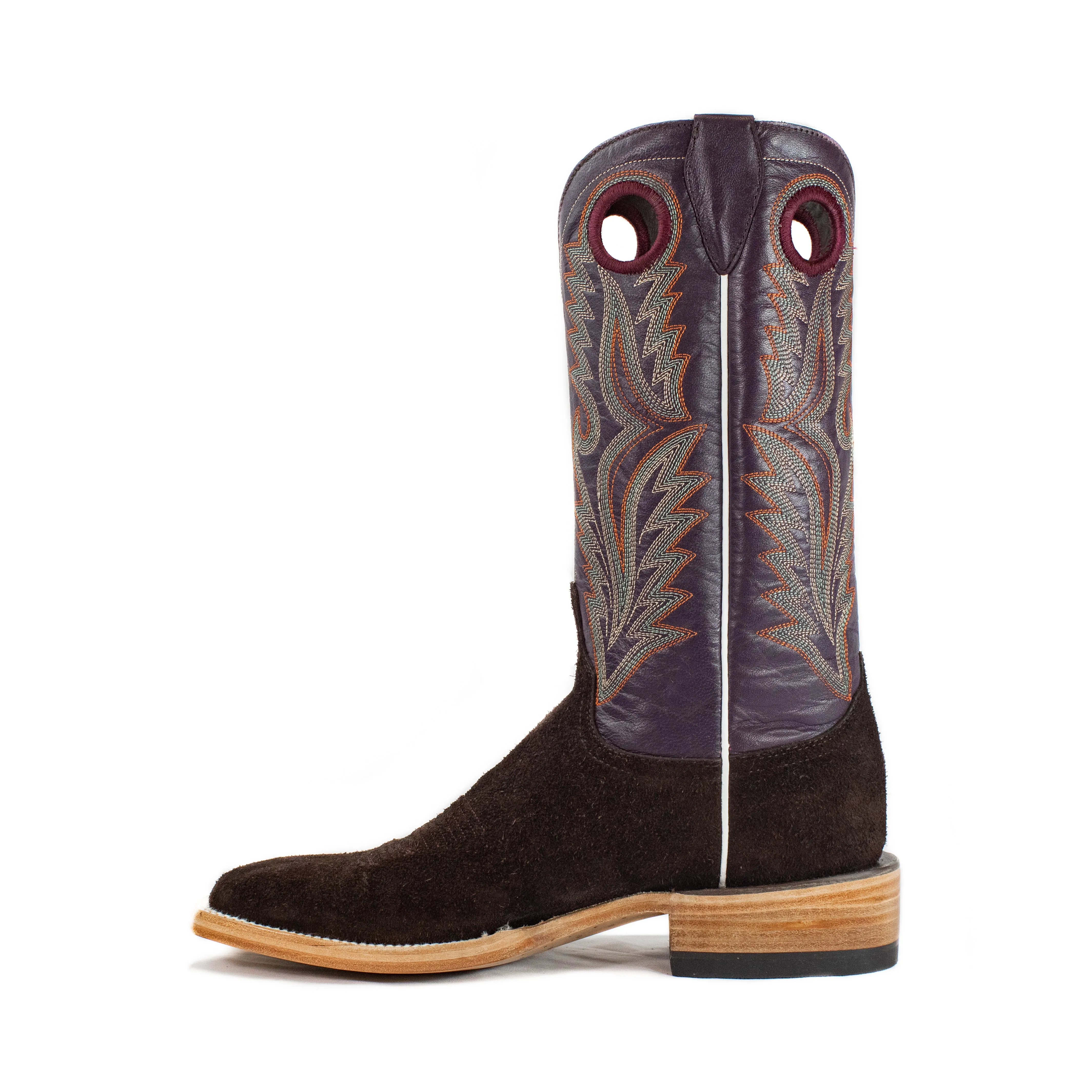 Shane (Rubber Sole) - Square Toe - Chocolate