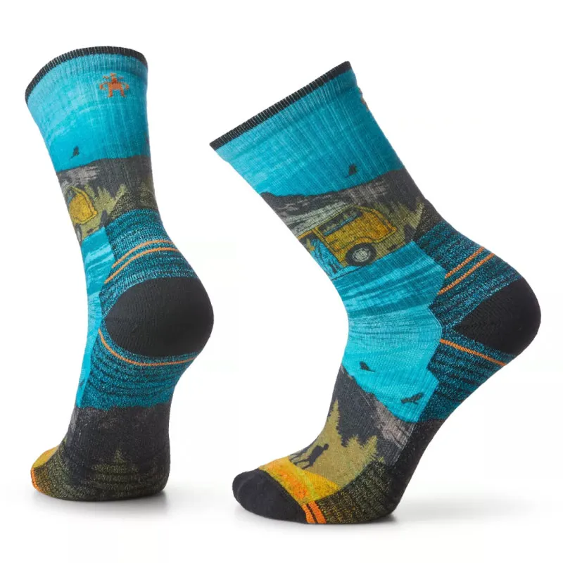 Smartwool Hike Light Cushion Great Excursion Print Crew Socks