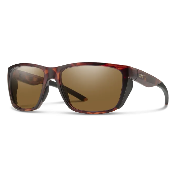 Smith Optics Longfin Matte Tortoise Frame Polarised Glass Brown Lens Performance Sunglasses