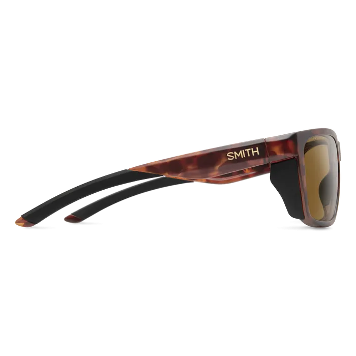 Smith Optics Longfin Matte Tortoise Frame Polarised Glass Brown Lens Performance Sunglasses
