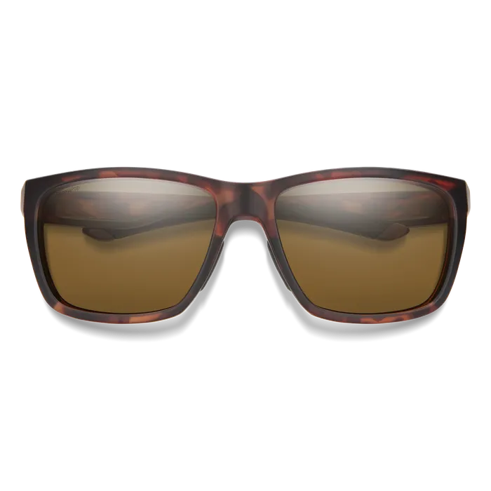 Smith Optics Longfin Matte Tortoise Frame Polarised Glass Brown Lens Performance Sunglasses